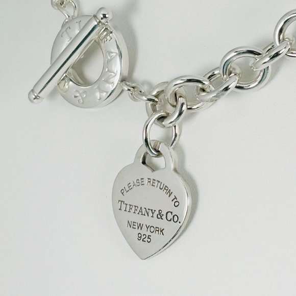 Tiffany & Co. Jewelry - Vintage Authentic Return Tiffany & Co Toggle Heart Tag Necklace Sterling Silver